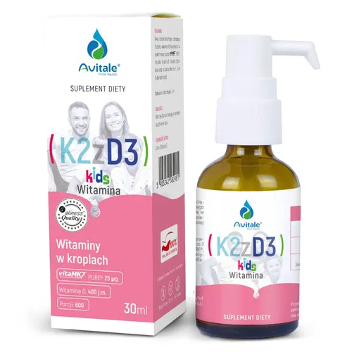 Avitale Kids Witamina K2+D3 MK7, 30 ml