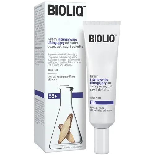 BIOLIQ 55+ - krem intensywnie liftingujący do skóry oczu, szyi, ust i dekoltu, 15 ml