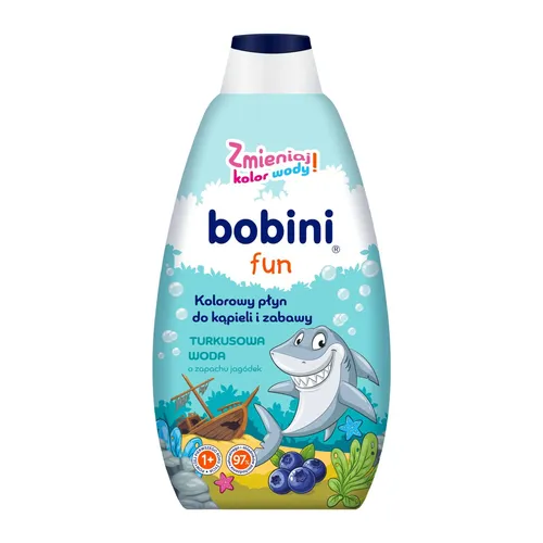 Bobini Fun - płyn do kąpieli, turkusowa woda, 500 ml