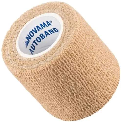 NOVAMA Autoband - elastyczny bandaż kohezyjny beżowy 5 cm x 4,5 m, 1 sztuka