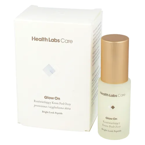 Health Labs Care - Glow On, rozświetlający krem pod oczy, 15 ml (Data ważności: 30.11.2026)