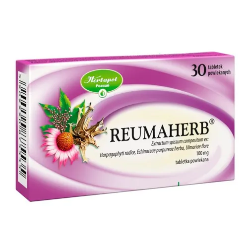 Reumaherb 100 mg, 30 tabletek powlekanych (Data ważności: 30.11.2026)
