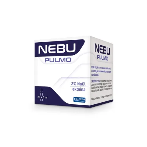 NEBU PULMO - roztwór do inhalacji (5 ml), 20 ampułek (Data ważności: 30.11.2026)