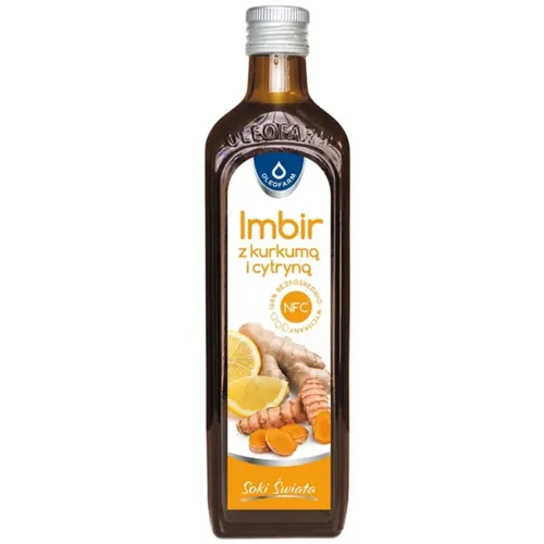 OLEOFARM, Sok Imbir z kurkumą i cytryną, 490 ml