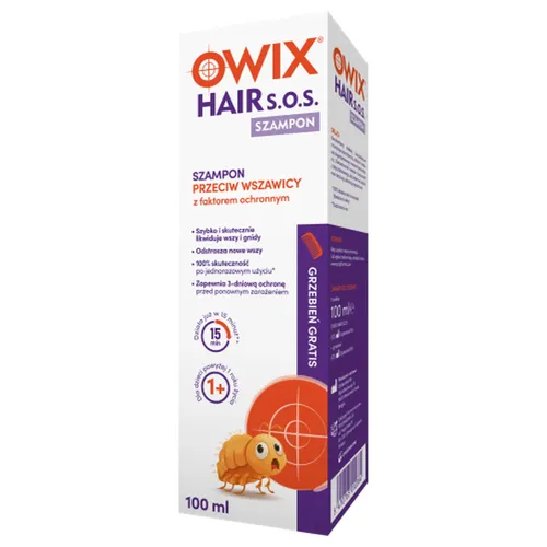 Owix Hair S.O.S, Szampon przeciw wszawicy, 100 ml