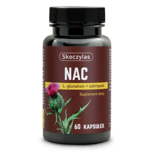 Skoczylas, NAC L-glutanion + ostropest, 60 kapsułek