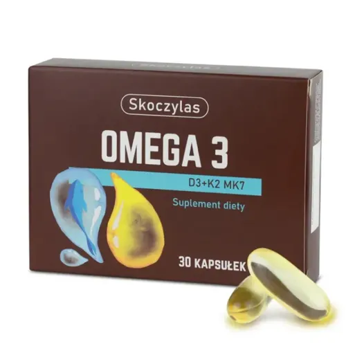 Skoczylas, Omega 3 D3 + K2 MK7, 30 kapsułek
