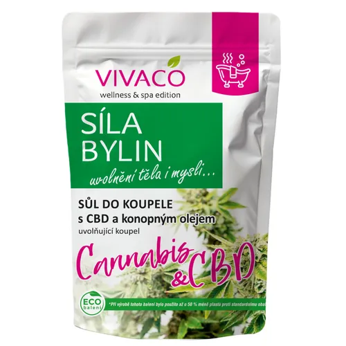 Sól do kąpieli z konopiami, 1 kg