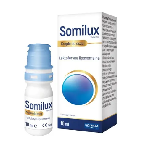 Somilux - krople do oczu, na zaczerwienienie i suchość oczu, 10 ml (Data ważności: 31.10.2026)