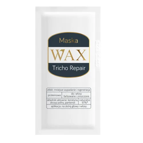 WAX Tricho Repair, Maska regenerująca, przeciw wypadaniu włosów, 20 ml