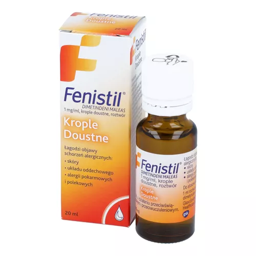 Fenistil 1 mg/ml, krople doustne, 20 ml
