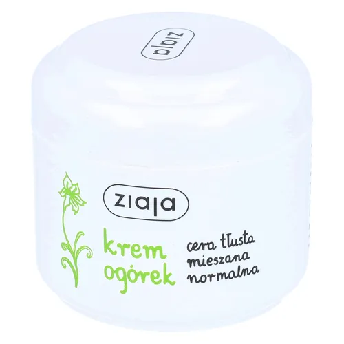 ziaja ogórkowa - krem do cery normalnej, tłustej i mieszanej, 100 ml