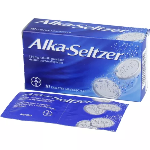 Alka-Seltzer 324 mg, 10 tabletek musujących
