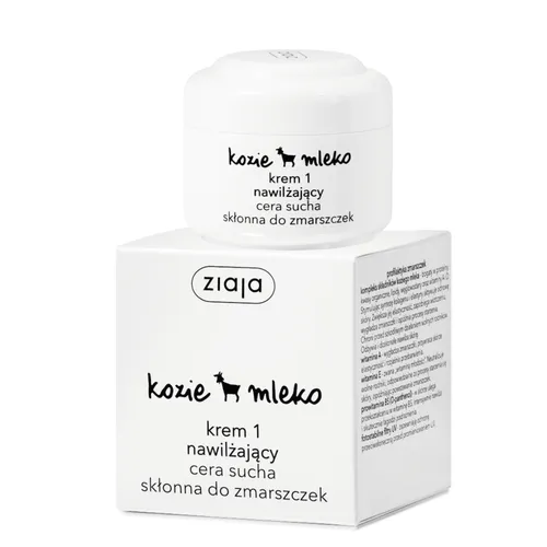 ziaja kozie mleko - krem 1, nawilżający, cera sucha skłonna do zmarszczek, 50 ml