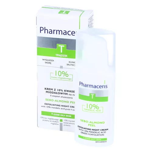 Pharmaceris T SEBO-ALMOND PEEL 10% - krem peelingujący II stopień złuszczania, 50 ml