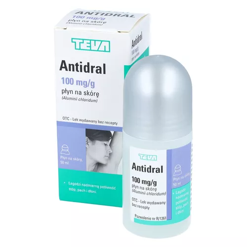 Antidral 100 mg/g, płyn na skórę, 50 ml