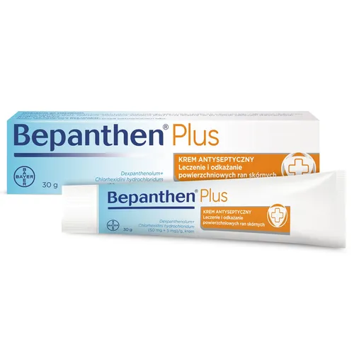 Bepanthen Plus (50 mg + 5 mg)/g, krem, 30 g