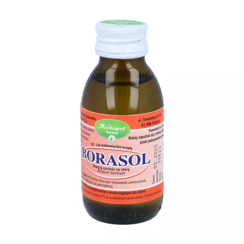 Borasol 30 mg/g, roztwór na skórę, 100 g