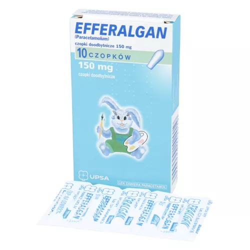 Efferalgan 150 mg, 10 czopków