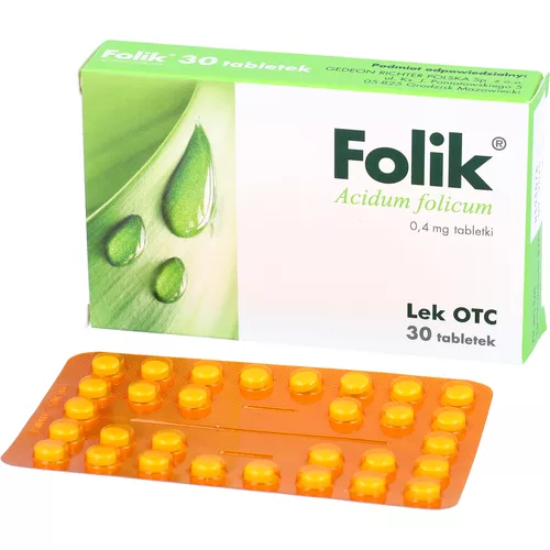 Folik 0,4 mg, 30 tabletek
