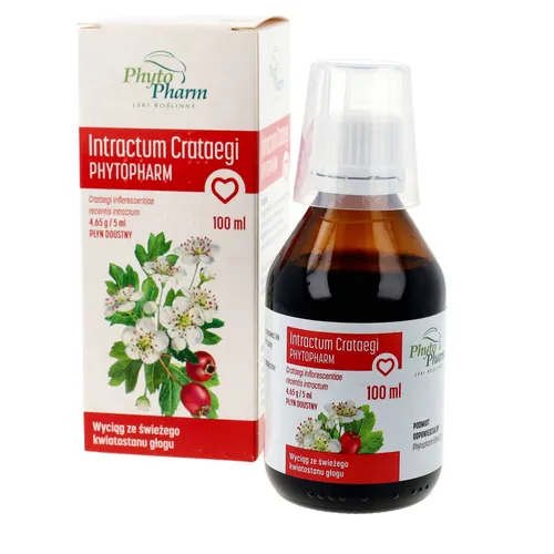 Intractum Crataegi 4,650 g/5 ml, płyn doustny, 100 ml