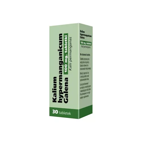 Kalium Hypermanganicum Galena 100 mg, 30 tabletek