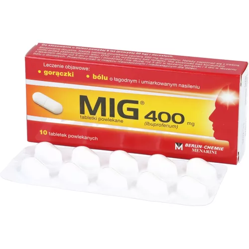 MIG 400 mg, 10 tabletek powlekanych