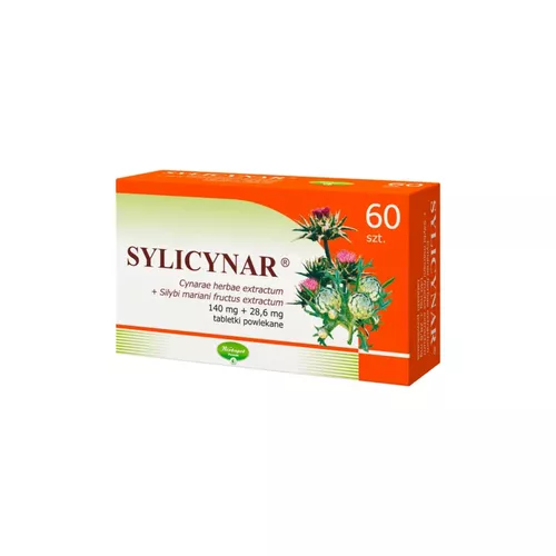 Sylicynar 140 mg + 28,6 mg, 60 tabletek powlekanych