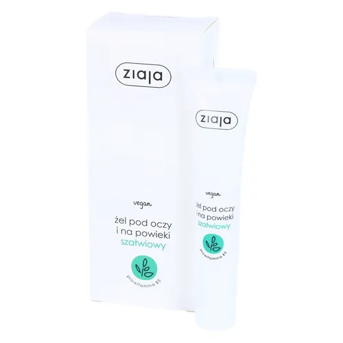 ziaja - bio-żel pod oczy zmniejszający obrzęki, szałwiowy, 15 ml