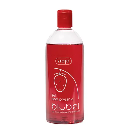 ziaja blubel - żel pod prysznic, żurawina i poziomka, 500 ml