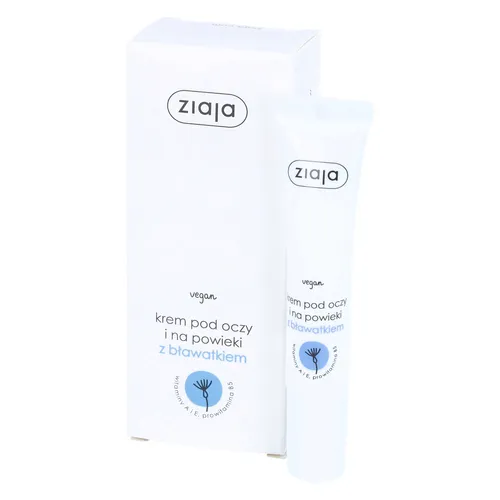 ziaja - krem pod oczy i na powieki rozjaśniający cienie, z bławatkiem, 15 ml
