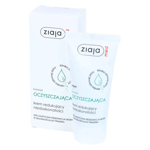 ziaja med - kuracja oczyszczająca, krem redukujący niedoskonałości, 50 ml