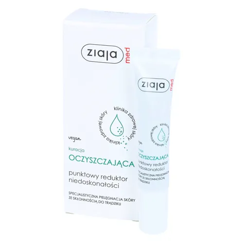 ziaja med - kuracja oczyszczająca, punktowy reduktor niedoskonałości, 15 ml