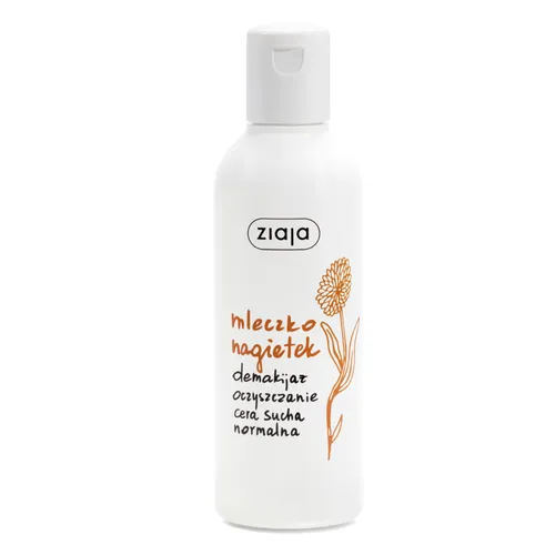 ziaja nagietkowa - mleczko nagietkowe, oczyszczanie twarzy, demakijaż oczu, cera normalna, sucha, 200 ml