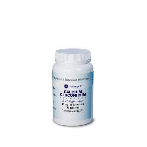 Calcium Gluconicum 45 mg, 50 tabletek