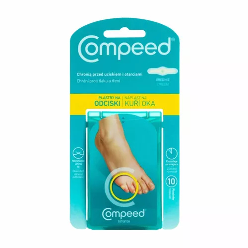 Compeed - plastry na odciski, średnie, 10 sztuk