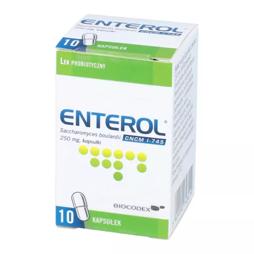 Enterol 250 mg, 10 kapsułek