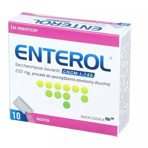 Enterol 250 mg, proszek, 10 saszetek