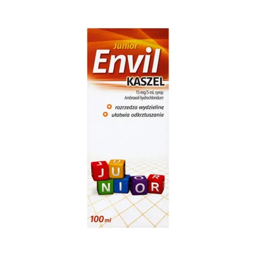 Envil Kaszel Junior 15 mg/5 ml, syrop, 100 ml