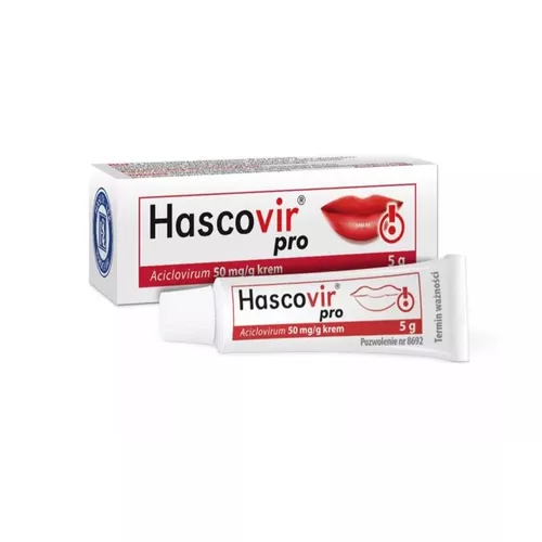 Hascovir pro 50 mg/g, krem, 5 g