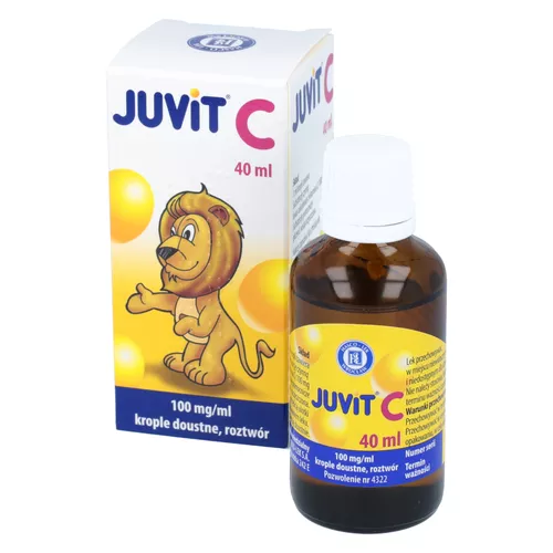 Juvit C 100 mg/ml, krople doustne, roztwór, 40 ml