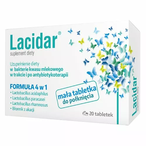 Lacidar, 20 tabletek