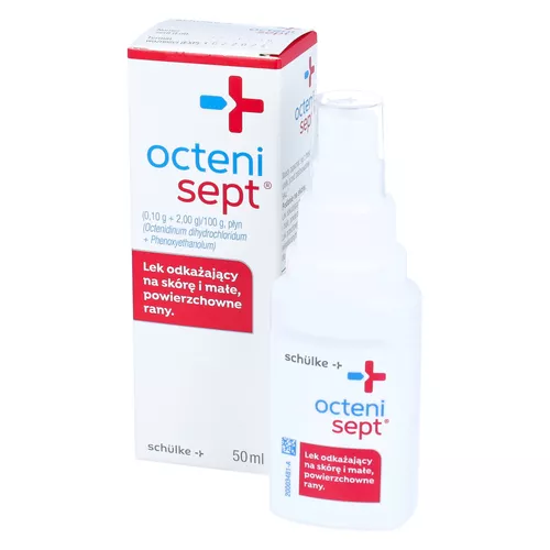 Octenisept (0,10 g + 2 g)/100 g, płyn do dezynfekcji ran, 50 ml