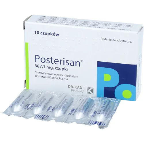 Posterisan 387,1 mg, 10 czopków
