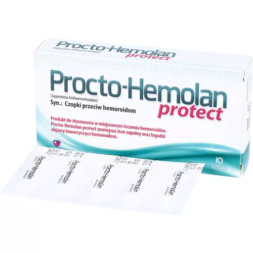 Procto-Hemolan Protect, 10 czopków