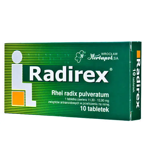 Radirex 11,3 mg - 13,9 mg, 10 tabletek