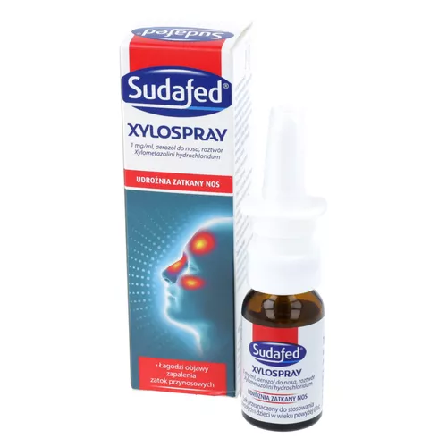 Sudafed XyloSpray 1 mg/ ml, aerozol do nosa, 10 ml