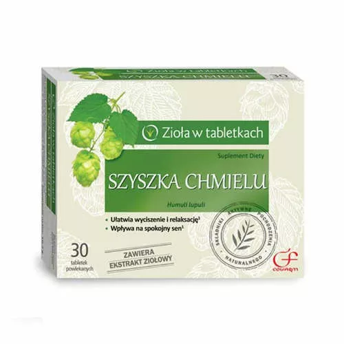 Szyszka chmielu, 30 tabletek powlekanych