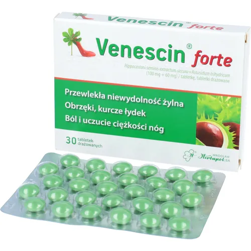 Venescin forte 100 mg + 60 mg, 30 tabletek