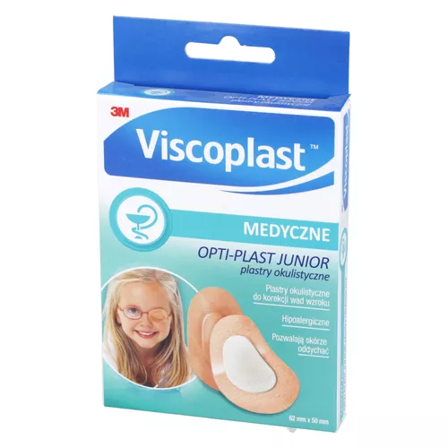 Viscoplast Opti-plast Junior - plastry, 62 mm x 50 mm, 10 sztuk